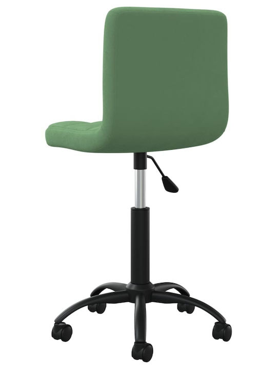 Rotating Chair Visitor with Wheels in Green Color 40x47x76cm 1pcs