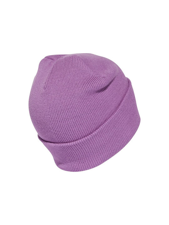 adidas Logo Beanie Beanie Knitted in Purple color