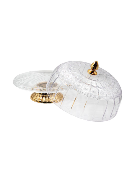 Keskor Cake Stand Transparent 31x31x25cm