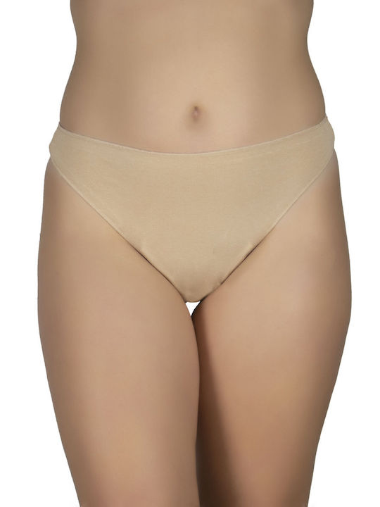 A.A UNDERWEAR Underwear Cotton Women's Brazil 3Pack Seamless Beige