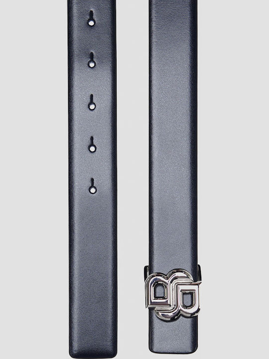 Leather Women's Belt Blue