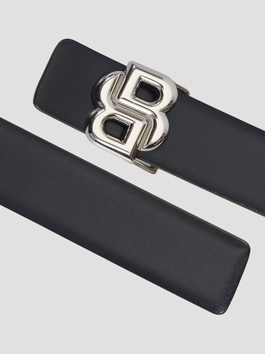 Leather Women's Belt Blue