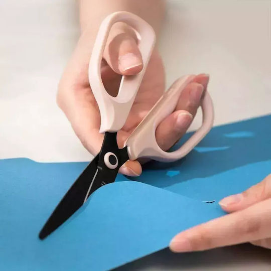 Deli Scissors 17cm with Metallic Blade Orange 12pcs