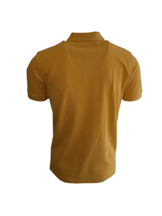 3Αlpha Men's Short Sleeve Blouse Polo Yellow