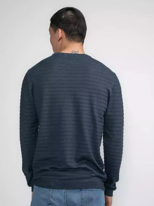 Petrol Industries Men's Long Sleeve Sweater Blue