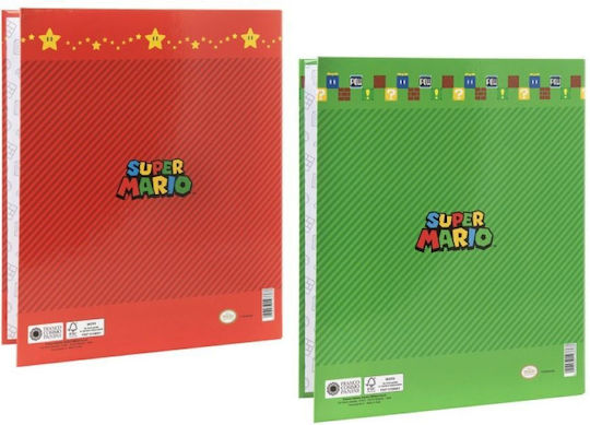 Super Mario Ντοσιέ за Хартия A4 Многоцветен 1бр