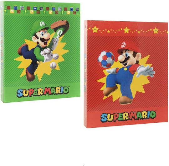Super Mario Ντοσιέ за Хартия A4 Многоцветен 1бр