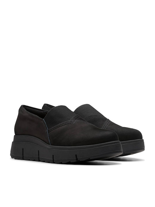 Casual Loriini West Δερμάτινα Γυναικεία Oxfords σε Μαύρο Χρώμα