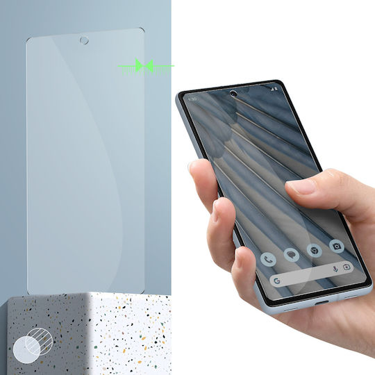 Закалено стъкло Google Pixel 7a 9H твърдост тънко 0.26мм 2.5D скосен ръб