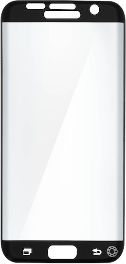 Force Glass Tempered Glass Film for Galaxy S7 Edge Curved Edges Black