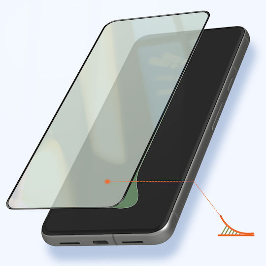 Avizar Tempered Glass Film Pixel 8 Full 5d Adhesive Bevelled Edge Transparent