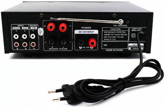 Andowl Power Amplifier Microphone Amplifier 50W/100V with 10 XLR Input