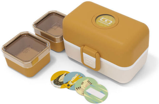 Monbento Silicone Lunch Box Orange With Compartments 800ml