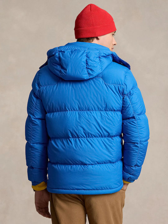 Ralph Lauren Herren Winter Jacke Lässig Wasserdicht Dakota Blue