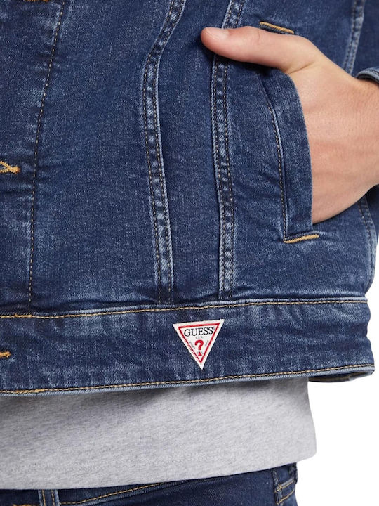 Geacă Denim Bărbați Vard Albastru