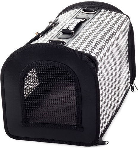 Geantă de mână pentru transport câine / pisici Neagră M49xL32xA29cm.