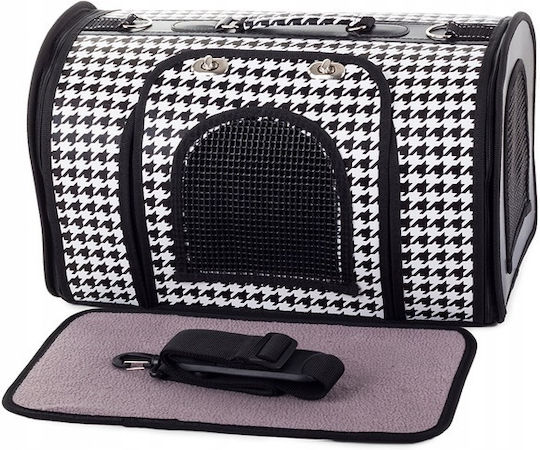Geantă de mână pentru transport câine / pisici Neagră M49xL32xA29cm.