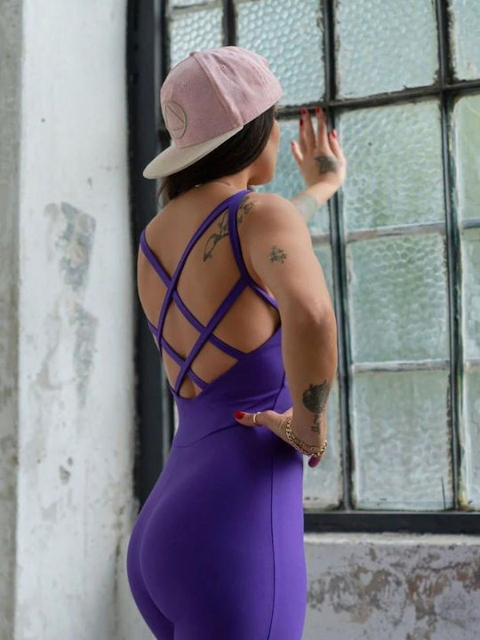 Shaping Push-up Jumpsuit Q-458 Purple