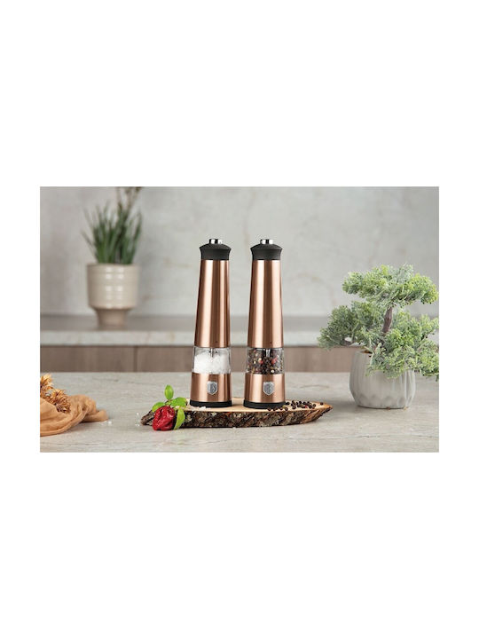 Berlinger Haus Electric Set Spice Mills made of Metal in Pink Color 23cm 2pcs