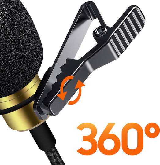 LinQ LT3542M Μικρόφωνο Lightning Πέτου, Clip On για Φωνητικά