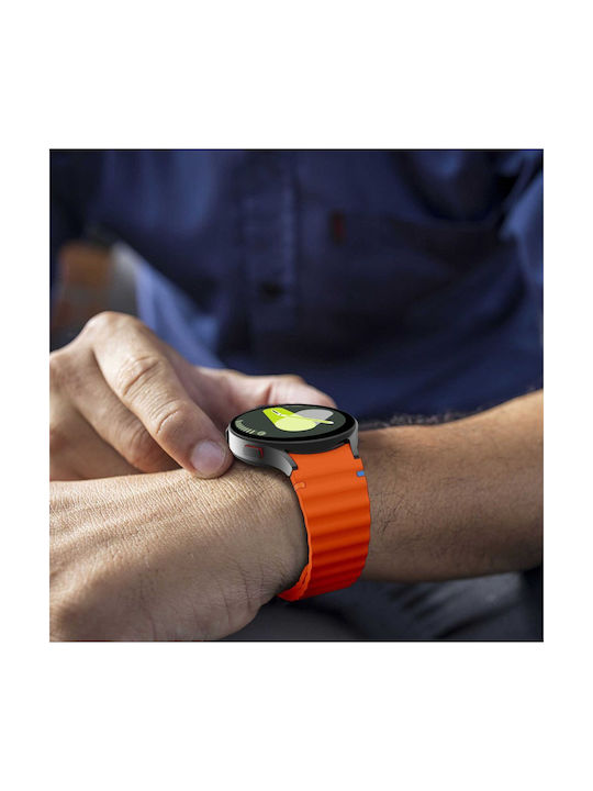 Tech-Protect Каишка Силикон Оранжев (Galaxy Watch 4 / 5 / 5 Pro / 6 / 7 / FE)