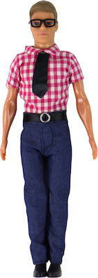 Κούκλα Male Kevin Doll In Formal Wear Moveable Hands Legs Head Red για 3+ Ετών 31εκ.