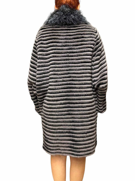 Women's Long Fur Gray