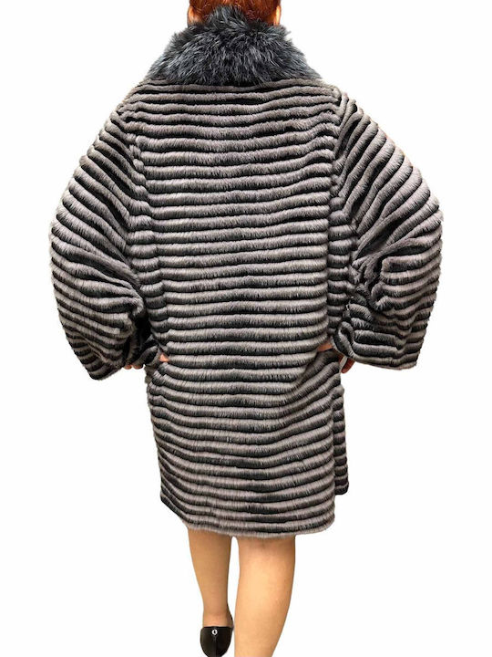 Women's Long Fur Gray