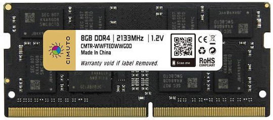 Cimuto DDR4 με Module 1x8GB και Ταχύτητα 2133 για Laptop