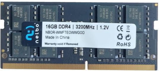 Nelbo DDR4 με Module 1x16GB και Ταχύτητα 3200 για Laptop