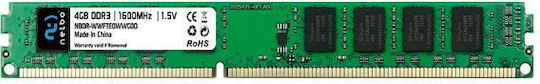 Nelbo DDR3 με Module 1x4GB και Ταχύτητα 1600 για Desktop