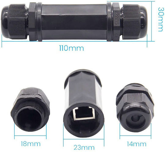 E Zy.Net EZ-RJ45CPL-W1 Fiber Optic Adapter 1pcs