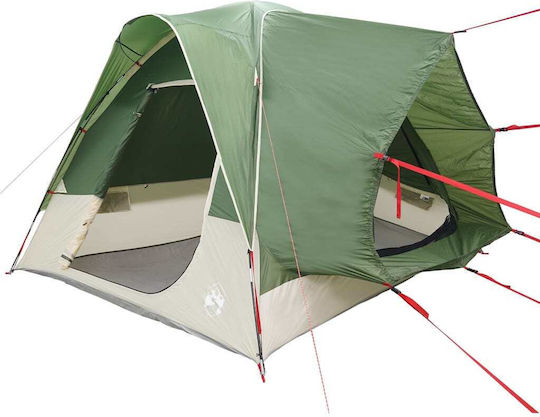 vidaXL Camping Tent Car Green for 4 People 300x300x230cm