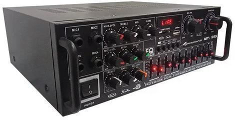 Universe Ολοκληρωμένος Ενισχυτής Hi-Fi Stereo MY-555 Καφέ