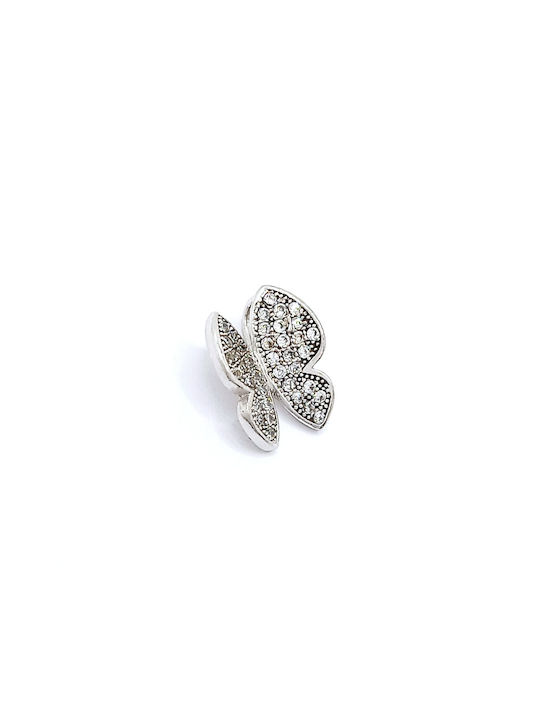 PS Silver Charm with design Butterfly from Silver with Zircon