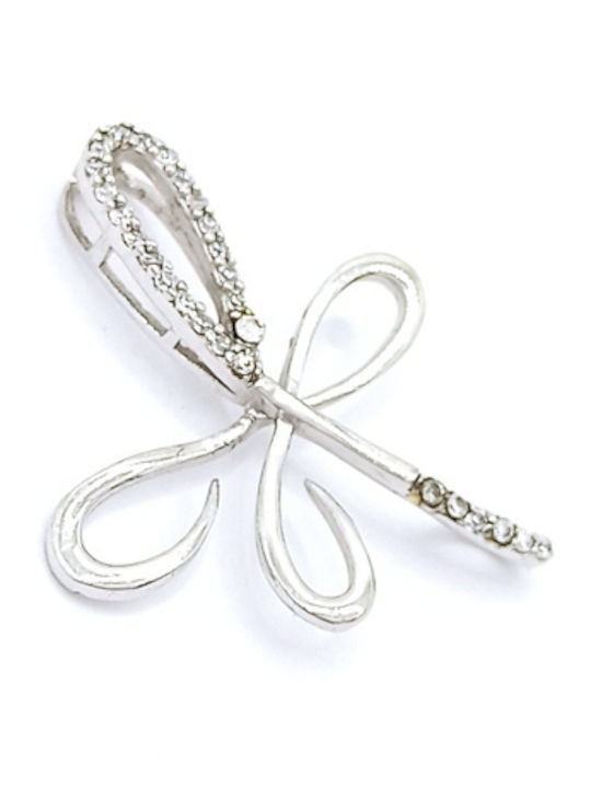 PS Silver Charm Fluture Din Argint Cu Zircon