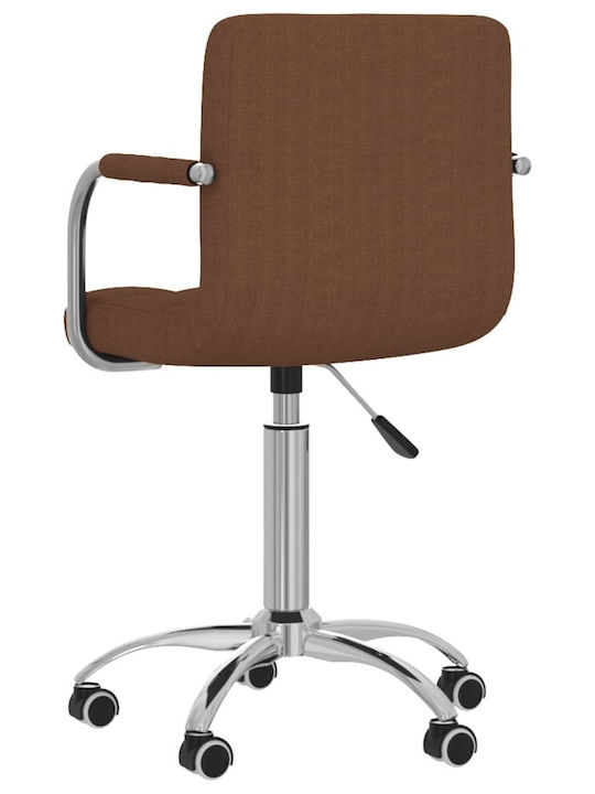 Stuhl mit Rollen in Braun Farbe 50x47x74.5cm 1Stück