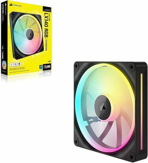 Corsair iCue Link LX140 Case Fan 2000rpm 84.7cfm with RGB Lighting and 4-Pin PWM Connection