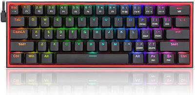 Redragon K617 FIZZ Gaming Mechanical Keyboard 60% with Custom Blue switches and RGB lighting (English US)