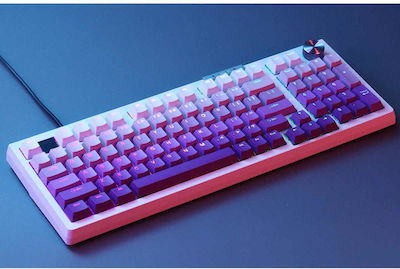 Darmoshark Top98 Wireless Gaming Mechanical Keyboard with Custom Linear switches and RGB lighting (English US) White