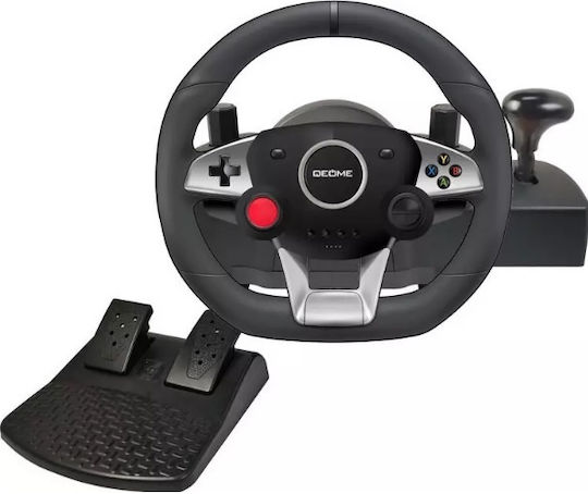 Alucard NS-9887 Steering Wheel with Shifter and Pedals for PC / PS3 / PS4 / Switch / XBOX 360 / XBOX One