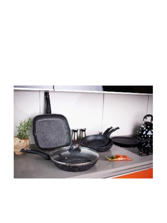 Berretti Tivano Aluminum Pan with Lid with Non-Stick Interior Coating 28cm