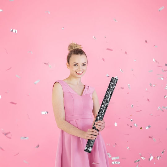 Kanone 40cm mit Gray Konfetti 1Stück