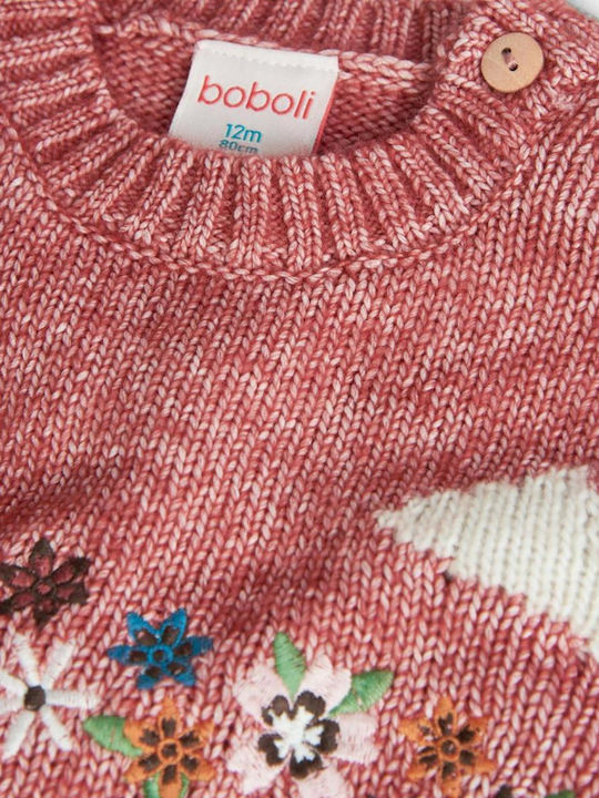 Boboli Kids Sweater Long Sleeve Brick