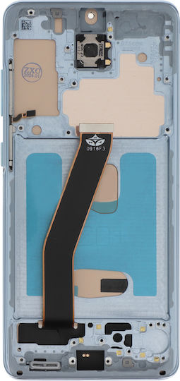 Clappio Complete Assembly Samsung S20 Lcd Screen + Touch Screen & Chassis Pale Blue