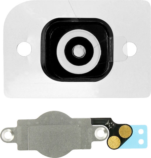 White Home Button + Flex Cable Replacement Part Apple Iphone 5
