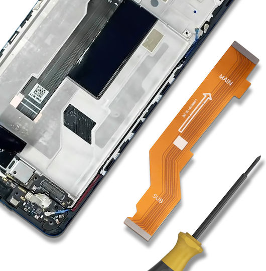 Clappio Flexkabel Redmi Note 12 Pro 5G Hauptverbindungskabel Schwarz