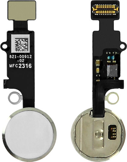 White Home Button + Flex Cable Replacement Part Apple Iphone 7