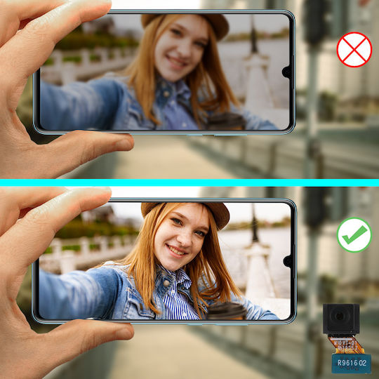 Lentilă de înlocuire cameră frontală Samsung Galaxy A10