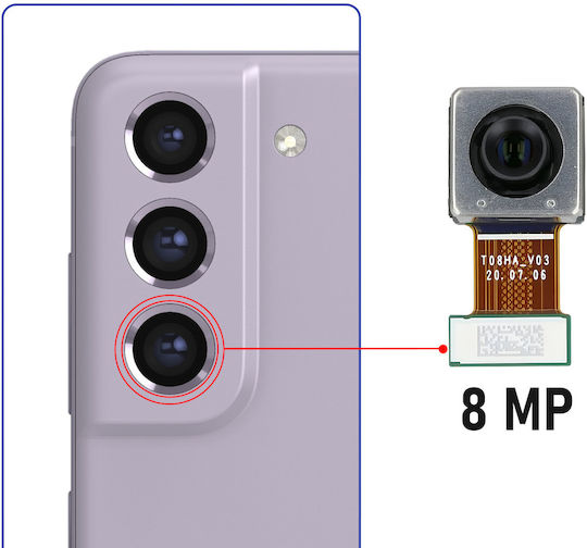Clappio Kameramodul Samsung Galaxy S21 Fe S20 Fe 9mp Zoom 3x Schwarz